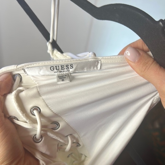 Guess Asymmetrical White Cream Sundress - Picture 2 of 6